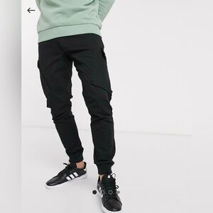 Men's Black Cargo Pants
